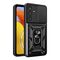 Hybrid Armor Camshield case for Samsung M14 with camera cover - black | Techbox