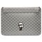 Karl Lagerfeld Saffiano Monogram Ikonik case for a 14" laptop - silver | Techbox