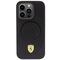 Ferrari Carbon Metal Logo MagSafe case for iPhone 15 Pro - black | Techbox