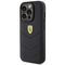 Ferrari Quilted Metal Logo case for iPhone 15 Pro - black | Techbox