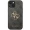 Guess 4G Big Metal Logo case for iPhone 15 - gray | Techbox