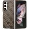 Guess Leather 4G Triangle Strass case for Samsung Galaxy Z Fold 5 - brown - Samsung Cases - Cases - Techbox