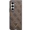 Guess Leather 4G Triangle Strass case for Samsung Galaxy Z Fold 5 - brown - Samsung Cases - Cases - Techbox