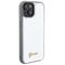 Guess Sequin Script Metal case for iPhone 15 - silver | Techbox