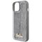 Guess Sequin Script Metal case for iPhone 15 - silver | Techbox