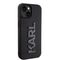 Karl Lagerfeld 3D Rubber Glitter Logo case for iPhone 15 - black | Techbox