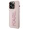 Karl Lagerfeld 3D Rubber Glitter Logo case for iPhone 15 Pro - pink - Apple Cases - Cases - Techbox