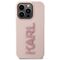 Karl Lagerfeld 3D Rubber Glitter Logo case for iPhone 15 Pro - pink - Apple Cases - Cases - Techbox