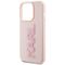 Karl Lagerfeld 3D Rubber Glitter Logo case for iPhone 15 Pro - pink - Apple Cases - Cases - Techbox