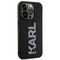 Karl Lagerfeld 3D Rubber Glitter Logo iPhone 15 Pro Case - Black | Techbox