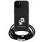 Karl Lagerfeld Crossbody Saffiano Metal Pin Karl &amp; Choupette case for iPhone 15 Plus - black | Techbox