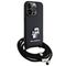 Karl Lagerfeld Crossbody Saffiano Metal Pin Karl &amp; Choupette case for iPhone 15 Pro - black - Apple Cases - Cases - Techbox