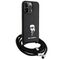 Karl Lagerfeld Crossbody Saffiano Monogram Metal Pin Karl &amp; Choupette Case for iPhone 15 Pro Max - Black | Techbox