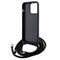 Karl Lagerfeld Crossbody Saffiano Monogram Metal Pin Karl &amp; Choupette Case for iPhone 15 Pro Max - Black | Techbox