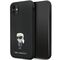 Karl Lagerfeld KLHCN61SMHKNPK case for iPhone 11 / Xr - black Silicone Ikonik Metal Pin - Uncategorized Cases (2) - Cases - Techbox