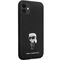 Karl Lagerfeld KLHCN61SMHKNPK case for iPhone 11 / Xr - black Silicone Ikonik Metal Pin - Uncategorized Cases (2) - Cases - Techbox