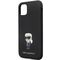 Karl Lagerfeld KLHCN61SMHKNPK case for iPhone 11 / Xr - black Silicone Ikonik Metal Pin - Uncategorized Cases (2) - Cases - Techbox