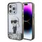 Karl Lagerfeld KLHCP15LLKKNSK iPhone 15 Pro 6.1" transparent hardcase Liquid Glitter Ikonik - Apple Cases - Cases - Techbox