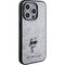Karl Lagerfeld Fixed Glitter Choupette Logo Metal Pin Case for iPhone 15 Pro Max - Silver - Apple Cases - Cases - Techbox