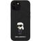 Karl Lagerfeld Fixed Glitter Ikonik Logo Metal Pin case for iPhone 15 - black - Apple Cases - Cases - Techbox