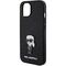 Karl Lagerfeld Fixed Glitter Ikonik Logo Metal Pin case for iPhone 15 - black - Apple Cases - Cases - Techbox