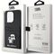 Karl Lagerfeld Saffiano Cardslot Karl&amp;Choupette Metal Pin case for iPhone 15 Pro - black | Techbox