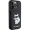 Karl Lagerfeld Saffiano Cardslots and Stand Monogram Choupette Case for iPhone 15 Pro Max - Black | Techbox