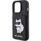 Karl Lagerfeld Saffiano Cardslots and Stand Monogram Choupette Case for iPhone 15 Pro Max - Black | Techbox
