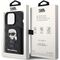 Karl Lagerfeld Saffiano Cardslots and Stand Monogram Ikonik Patch case for iPhone 15 Pro - black | Techbox