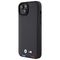 BMW BMHCP15M22PTDK iPhone 15 Plus 6.7" black/black Leather Stamp Tricolor - Apple Cases - Cases - Techbox