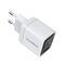 Choetech PD6052 USB-C USB-A PD 35W GaN wall charger with display - white - Travel Chargers - Smartphone Chargers - Techbox