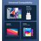 Choetech PD6052 USB-C USB-A PD 35W GaN wall charger with display - white - Travel Chargers - Smartphone Chargers - Techbox