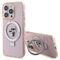 Karl Lagerfeld KLHMP15LHMRSKCP iPhone 15 Pro 6.1" pink/pink hardcase Ring Stand Karl&amp;Choupette MagSafe | Techbox