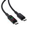 Acefast C7-03 USB-C USB-C 100W 1.2m cable with display - black - Cables & Adapters - Cables & Accessories - Techbox