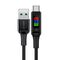 Acefast C7-04 USB-A USB-C 60W 1.2m cable with display - black - Cables & Adapters - Cables & Accessories - Techbox