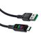 Acefast C7-04 USB-A USB-C 60W 1.2m cable with display - black - Cables & Adapters - Cables & Accessories - Techbox