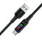 Acefast C7-04 USB-A USB-C 60W 1.2m cable with display - black - Cables & Adapters - Cables & Accessories - Techbox