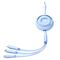 Joyroom S-A40 Colorful Series 3in1 retractable cable USB-A to USB-C / Lightning / microUSB 1m - blue - Cables & Adapters - Cables & Accessories - Techbox