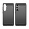 Case for Carbon Case Samsung Galaxy S24+ flexible silicone carbon cover - black - Samsung Cases - Cases - Techbox