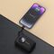Dudao K14 10000mAh power bank with USB-C / Lightning cables - black
