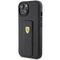 Ferrari Grip Stand Metal Logo case for iPhone 15 - black - Apple Cases - Cases - Techbox