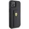 Ferrari Grip Stand Metal Logo case for iPhone 15 - black - Apple Cases - Cases - Techbox