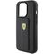 Ferrari Grip Stand Metal Logo case for iPhone 15 Pro - black - Apple Cases - Cases - Techbox