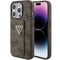 Guess Grip Stand 4G Triangle Strass case for iPhone 15 Pro - brown - Apple Cases - Cases - Techbox