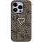 Guess Grip Stand 4G Triangle Strass case for iPhone 15 Pro - brown - Apple Cases - Cases - Techbox