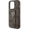 Guess Grip Stand 4G Triangle Strass case for iPhone 15 Pro - brown - Apple Cases - Cases - Techbox