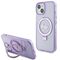 Guess Ring Stand Script Glitter MagSafe case for iPhone 15 Plus / 14 Plus - purple - Apple Cases - Cases - Techbox