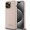 Guess Silicone Script Metal Logo & Frame case for iPhone 15 Pro - pink | Techbox