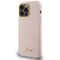 Guess Silicone Script Metal Logo & Frame case for iPhone 15 Pro - pink | Techbox