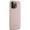 Guess Silicone Script Metal Logo & Frame case for iPhone 15 Pro - pink | Techbox